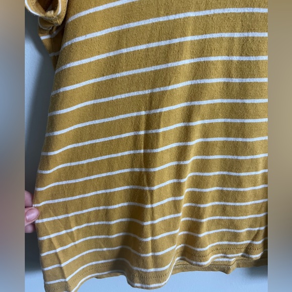 Madewell ~ Radio Tee in Largo Stripe in Bronzed Buttercup - Picture 5 of 9